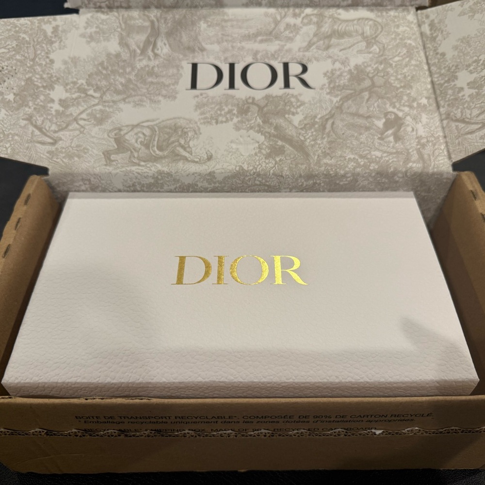Dior White Box with Gold Logo